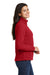 Port Authority L217 Womens Full Zip Fleece Jacket Red Side