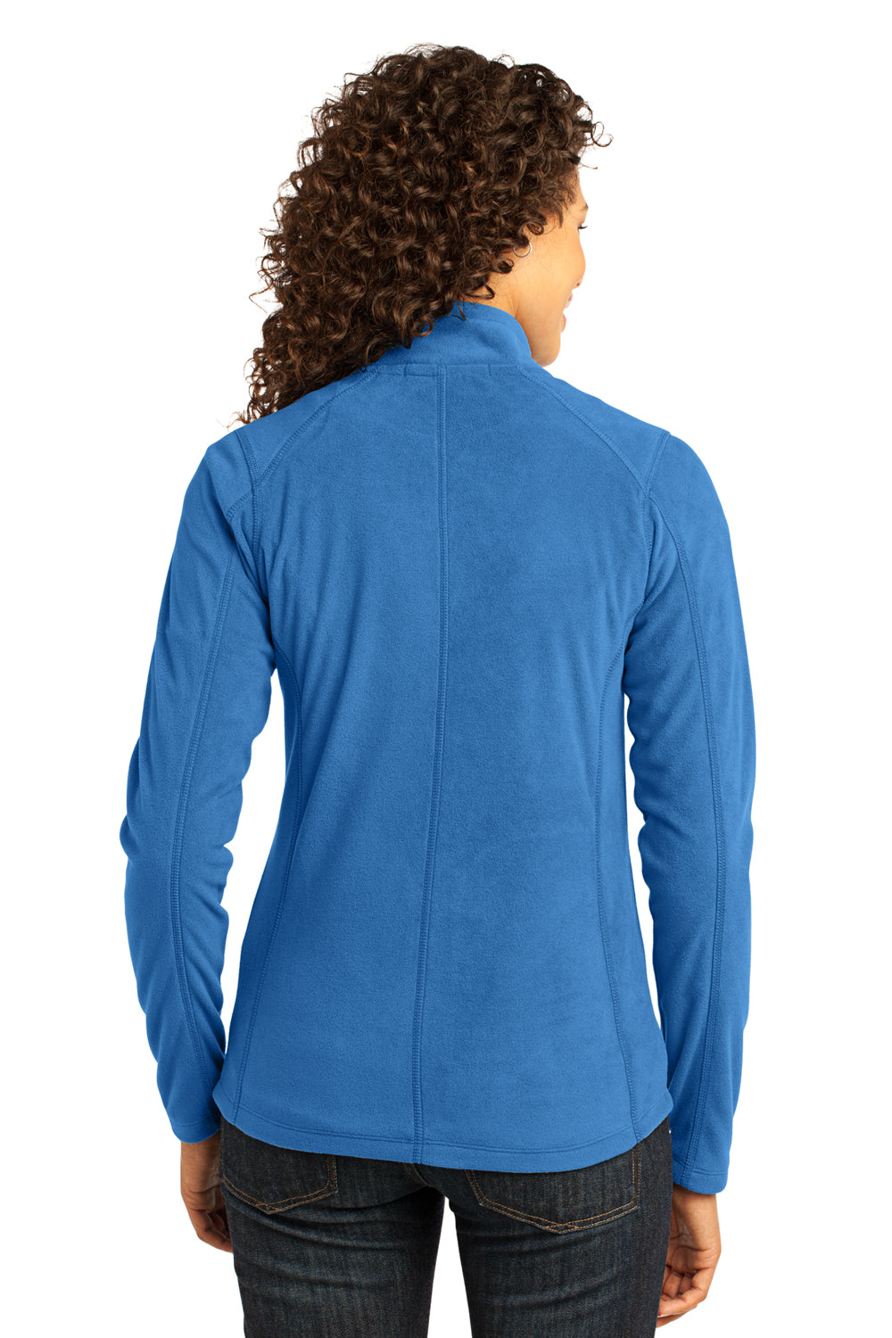 Port Authority L223 Womens Full Zip Microfleece Jacket Royal Blue Back