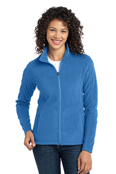 Port Authority L223 Womens Full Zip Microfleece Jacket Royal Blue Front