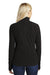 Port Authority L224 Womens Microfleece 1/4 Zip Sweatshirt Black Back