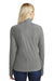 Port Authority L224 Womens Microfleece 1/4 Zip Sweatshirt Grey Back