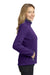 Port Authority L229 Womens Full Zip Fleece Jacket Purple/Grey Side