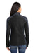Port Authority L230 Womens Full Zip Microfleece Jacket Black/Grey Back