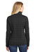 Port Authority L232 Womens Full Zip Sweater Fleece Jacket Heather Black Back