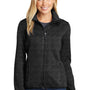 Port Authority Womens Full Zip Sweater Fleece Jacket - Heather Black