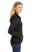 Port Authority L232 Womens Full Zip Sweater Fleece Jacket Heather Black Side