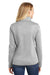 Port Authority L232 Womens Full Zip Sweater Fleece Jacket Heather Grey Back