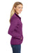 Port Authority L232 Womens Full Zip Sweater Fleece Jacket Heather Purple Side
