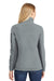 Port Authority L233 Womens Summit Full Zip Fleece Jacket Frost Grey/Magnet Grey Back