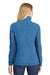 Port Authority L233 Womens Summit Full Zip Fleece Jacket Regal Blue/Navy Blue Back