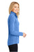Port Authority L235 Womens Heather Microfleece Full Zip Sweatshirt Royal Blue Side