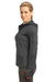 Sport-Tek L248 Womens Tech Moisture Wicking Fleece Full Zip Hooded Sweatshirt Hoodie Heather Graphite Grey Side