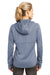 Sport-Tek L248 Womens Tech Moisture Wicking Fleece Full Zip Hooded Sweatshirt Hoodie Heather Grey Back