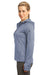 Sport-Tek L248 Womens Tech Moisture Wicking Fleece Full Zip Hooded Sweatshirt Hoodie Heather Grey Side