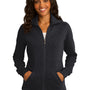 Port Authority Womens Full Zip Fleece Jacket - Black