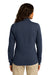 Port Authority L293 Womens Full Zip Fleece Jacket Navy Blue Back
