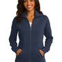 Port Authority Womens Full Zip Fleece Jacket - Navy Blue