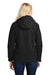 Port Authority L304 Womens All Season II Waterproof Full Zip Hooded Jacket Black Back