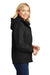 Port Authority L304 Womens All Season II Waterproof Full Zip Hooded Jacket Black Side