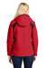 Port Authority L304 Womens All Season II Waterproof Full Zip Hooded Jacket Red/Black Back