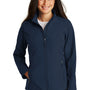 Port Authority Womens Core Wind & Water Resistant Full Zip Jacket - Dress Navy Blue