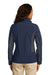 Port Authority L318 Womens Core Wind & Water Resistant Full Zip Jacket Navy Blue/Grey Back