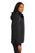 Port Authority L321 Womens 3-in-1 Wind & Water Resistant Full Zip Hooded Jacket Black/Black/Grey Side