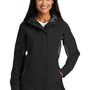 Port Authority Womens Cascade Waterproof Full Zip Hooded Jacket - Black/Magnet Grey - Closeout