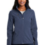Port Authority Womens Welded Wind & Water Resistant Full Zip Jacket - Dress Navy Blue