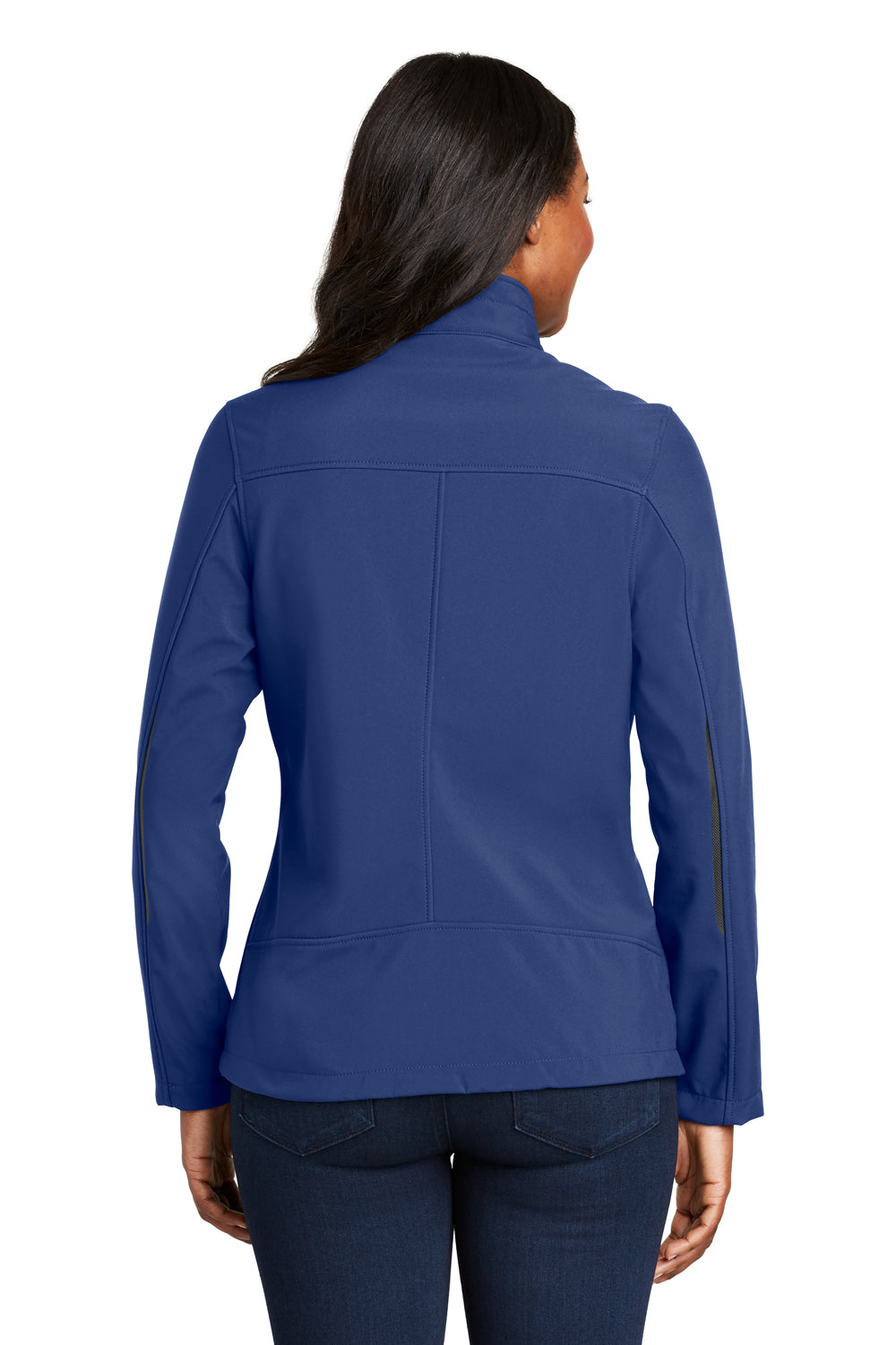 Port Authority L324 Womens Welded Wind & Water Resistant Full Zip Jacket Royal Blue Back