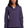 Port Authority Womens Welded Wind & Water Resistant Full Zip Jacket - Posh Purple