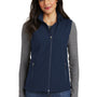 Port Authority Womens Core Wind & Water Resistant Full Zip Vest - Dress Navy Blue