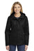 Port Authority L331 Womens All Conditions Waterproof Full Zip Hooded Jacket Black Front