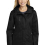 Port Authority Womens All Conditions Waterproof Full Zip Hooded Jacket - Black
