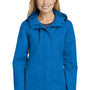 Port Authority Womens All Conditions Waterproof Full Zip Hooded Jacket - Direct Blue - Closeout