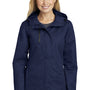 Port Authority Womens All Conditions Waterproof Full Zip Hooded Jacket - True Navy Blue