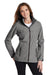 Port Authority L333 Womens Torrent Waterproof Full Zip Hooded Jacket Heather Dark Grey Front