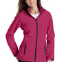 Port Authority Womens Torrent Waterproof Full Zip Hooded Jacket - Dark Fuchsia Pink - Closeout