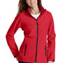 Port Authority Womens Torrent Waterproof Full Zip Hooded Jacket - Engine Red