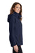 Port Authority L333 Womens Torrent Waterproof Full Zip Hooded Jacket Navy Blue Side