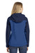 Port Authority L335 Womens Core Wind & Water Resistant Full Zip Hooded Jacket Royal Blue/Navy Blue Back