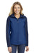 Port Authority L335 Womens Core Wind & Water Resistant Full Zip Hooded Jacket Royal Blue/Navy Blue Front