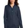 Port Authority Womens Zephyr Wind & Water Resistant Full Zip Jacket - Dress Navy Blue