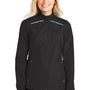Port Authority Womens Zephyr Reflective Hit Wind & Water Resistant Full Zip Jacket - Black - Closeout