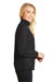 Port Authority L345 Womens Zephyr Reflective Hit Wind & Water Resistant Full Zip Jacket Black Side