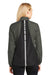 Port Authority L345 Womens Zephyr Reflective Hit Wind & Water Resistant Full Zip Jacket Grey Steel Back