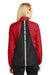 Port Authority L345 Womens Zephyr Reflective Hit Wind & Water Resistant Full Zip Jacket Red Back