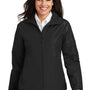 Port Authority Womens Challenger Wind & Water Resistant Full Zip Jacket - Black
