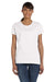 Fruit Of The Loom L3930R Womens HD Jersey Short Sleeve Crewneck T-Shirt White Front
