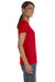 Fruit Of The Loom L3930R Womens HD Jersey Short Sleeve Crewneck T-Shirt Red Side